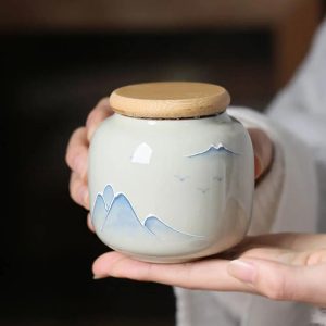 Boite à Thé Harmonieuse en Céramique