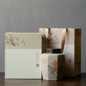 Boite à Thé Haut de Gamme en Céramique Peinture Florale