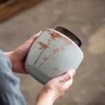 Boite à Thé ronde en céramique haut de gamme 1000ml