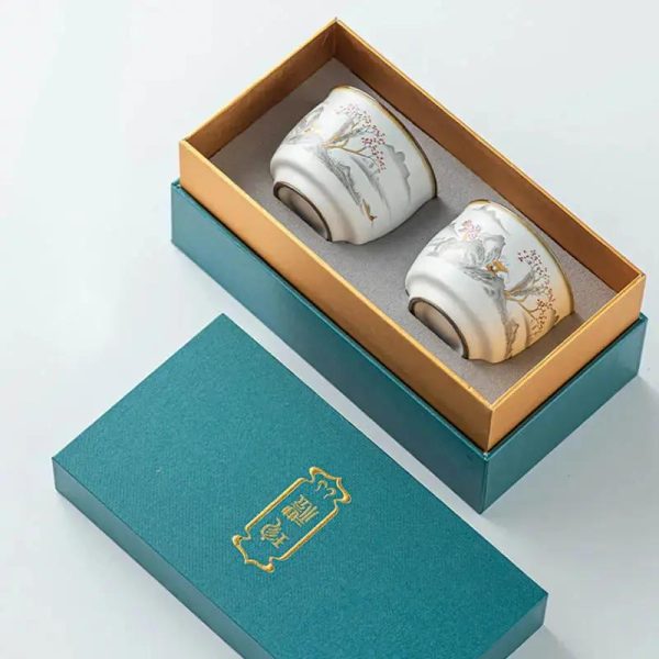 Coffret de 2 tasses à thé en céramique 95ml
