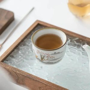 Tasses à thé en céramique, ensemble de 2 pièces