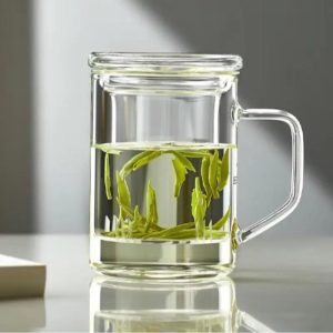 Grand mug à thé en verre avec infuseur 400ml