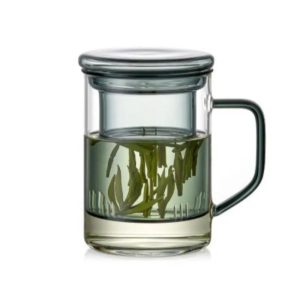 Mug en verre pour infusion de thé, 400ml