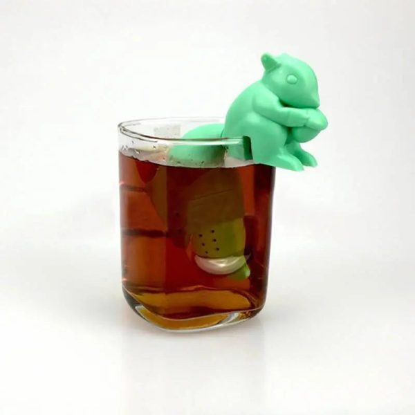 Infuseur à thé amusant en silicone pour boissons chaudes