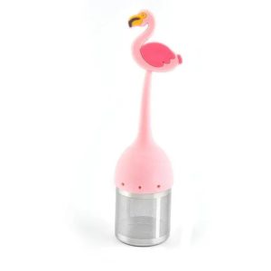 Infuseur à thé silicone Flamant Rose