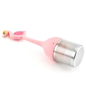 Accessoire de thé en silicone, design flamant rose