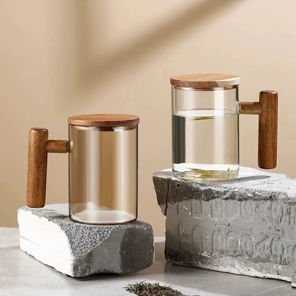 Tasse en acacia 400ml pour boissons chaudes