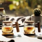 Mug infuseur à thé, 300ml, style moderne en verre