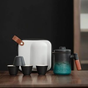 Petit service à thé japonais de voyage 350ml