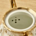 Tasse à thé en porcelaine blanche, design raffiné