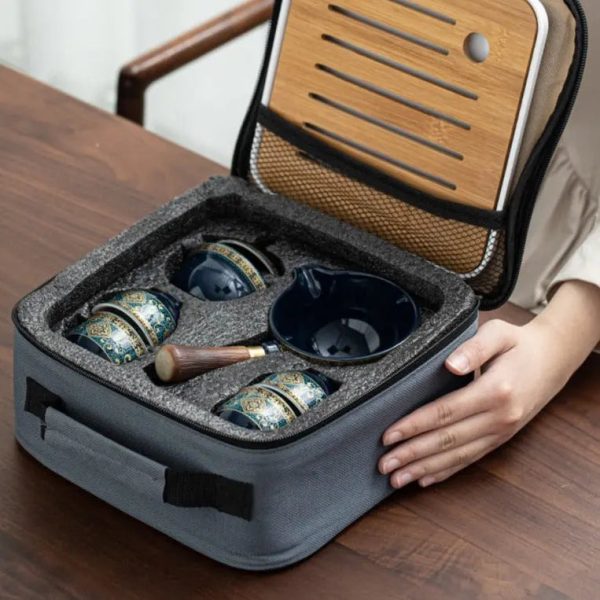 Service à thé transportable pour amateurs de thé