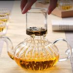 Accessoires de thé en verre design citrouille