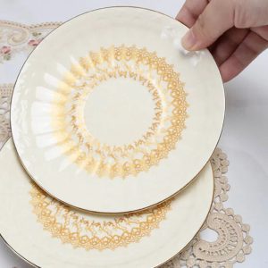 Théière 800ml avec motifs floraux européens