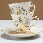 Service à thé chic motifs floraux 800ml