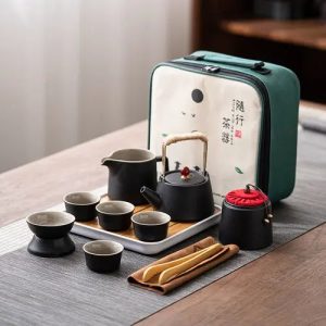 Service à thé Japonais en céramique de voyage