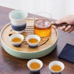 Service à thé céramique avec design Kyusu