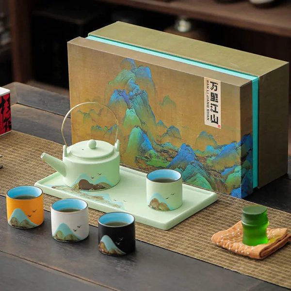 Service à thé Japonais Montagnes Sacrées