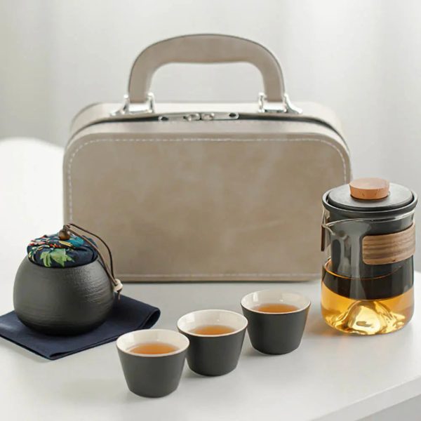 Service à thé portable en céramique 250ml