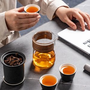 Service à thé en céramique, idéal pour le voyage