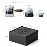 Service à thé transportable en céramique