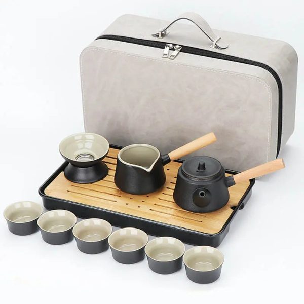 Service à thé traditionnel chinois avec design raffiné