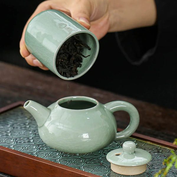 Set de thé chinois en céramique élégante