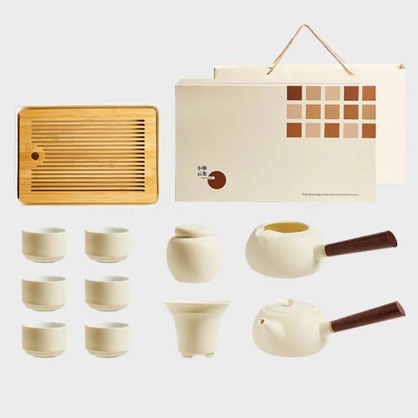 Tasses en céramique blanche pour thé chinois