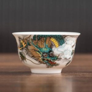 Tasse Dragon en Porcelaine pour Thé 50ml
