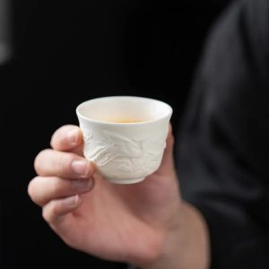Tasse à thé en céramique blanche 50ml