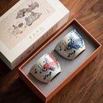 Mug en porcelaine avec motif carpe pour infusion