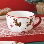 Mug de Noël Petit Renne 500ml pour moments chaleureux