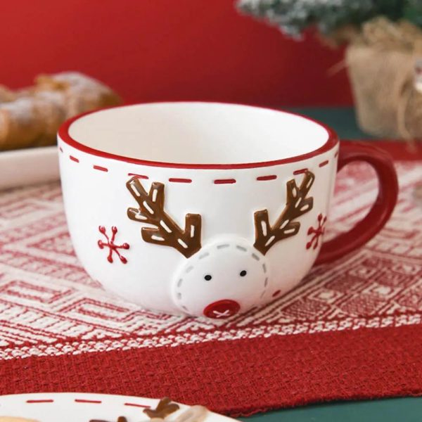 Mug de Noël Petit Renne 500ml pour moments chaleureux