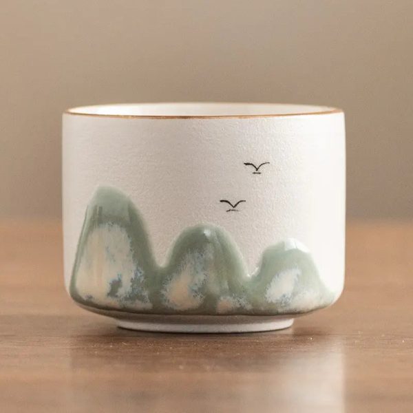 Théière en céramique design montagne 75ml