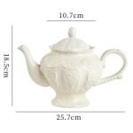Théière classique en porcelaine 1 litre