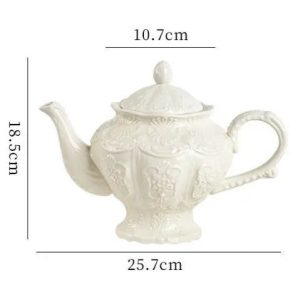 Théière classique en porcelaine 1 litre