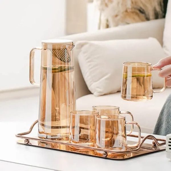 Théière en verre design 1.8L élégante et fonctionnelle