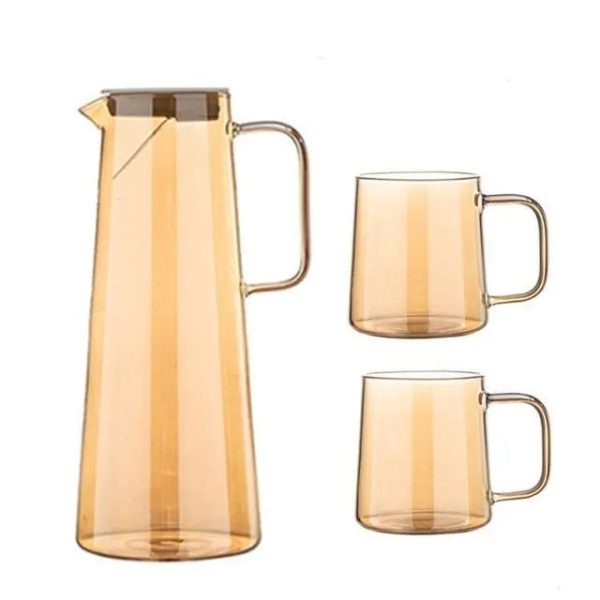 Carafe design 1.8L, théière en verre pour un service raffiné