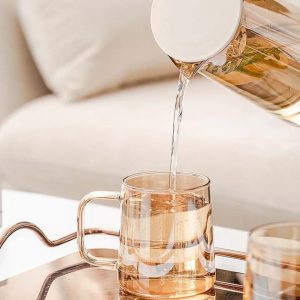 Théière moderne en verre de 1.8L pour amateurs de thé