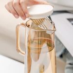 Carafe design en verre 1.8L idéale pour le thé