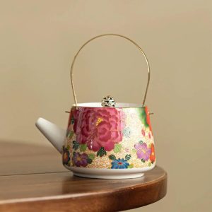 Théière japonaise en céramique 180ml, finition raffinée