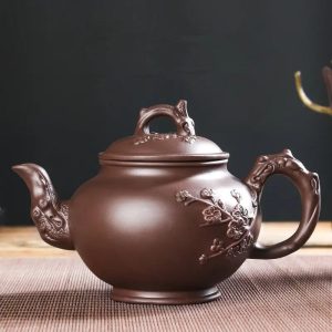 Théière Chinoise en Argile 500ML avec motifs floraux