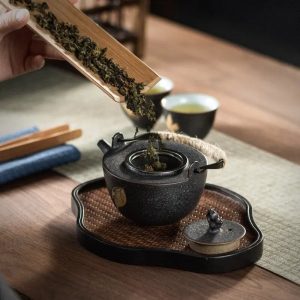 Théière grès 300ML, design chinois traditionnel et moderne