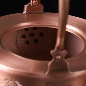 Théière en Cuivre, design traditionnel chinois, capacité 2 litres