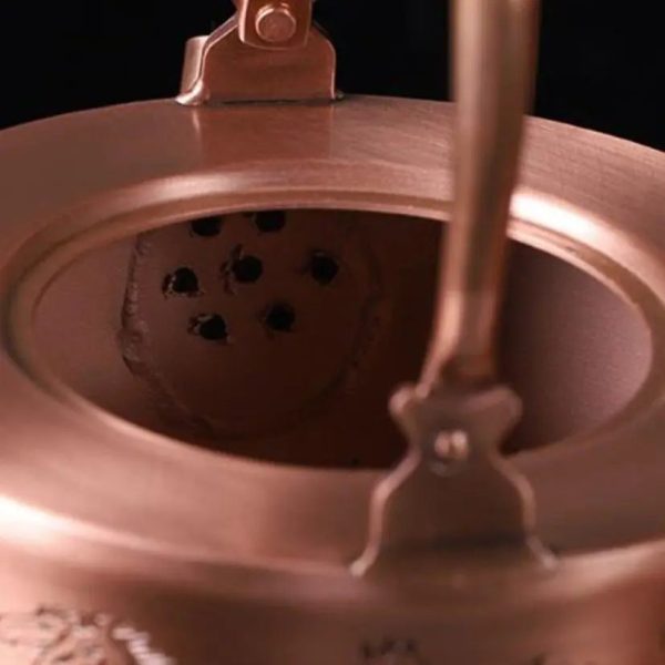 Théière en Cuivre, design traditionnel chinois, capacité 2 litres