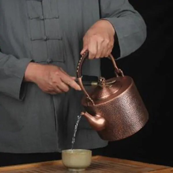 Théière en Cuivre Martelé 2L