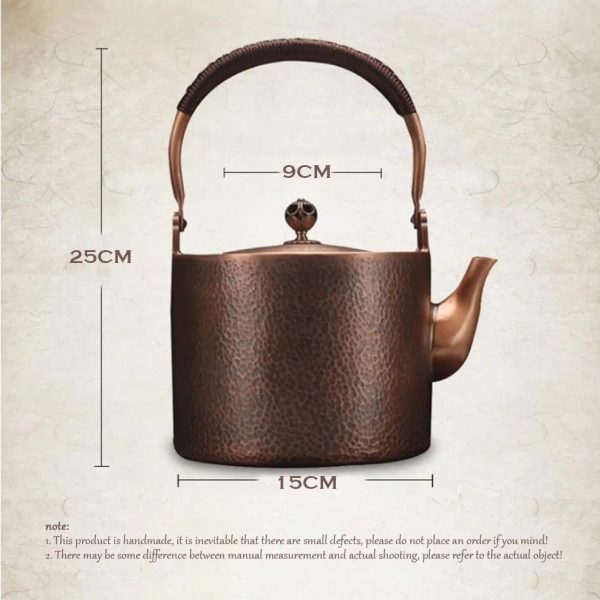 Théière Chinoise 2L en Cuivre