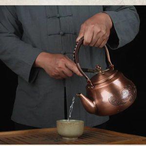 Théière en Cuivre design Nuages, 1.6L