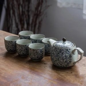 Porcelaine élégante pour service à thé traditionnel chinois