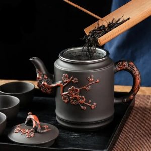 Théière Chinoise élégante en porcelaine