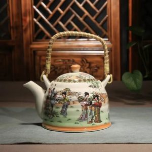 Théière en porcelaine chinoise traditionnelle 900ML